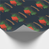 Camping Birthday Party Cadeaupapier (Hoek)