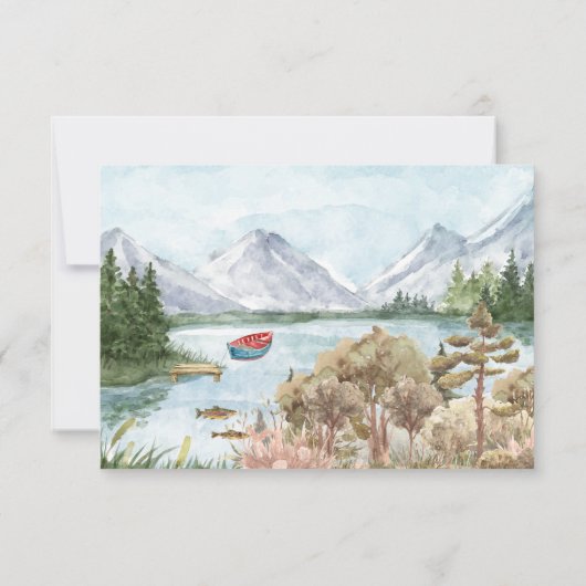 Camping Birthday Party | Foto bedankt (Achterkant)