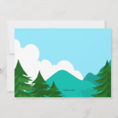 Camping Birthday Party Kaart (Achterkant)