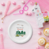 Camping Birthday Party Papieren Bordje (Feest)