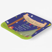 Camping Birthday Party Sleepover Khaki Green Papieren Bordje (Gebogen)