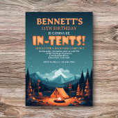 Camping Birthday Uitnodiging