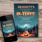 Camping Birthday Uitnodiging