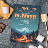 Camping Birthday Uitnodiging