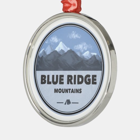 Camping Blue Ridge Mountains Metalen Ornament (Links)