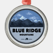 Camping Blue Ridge Mountains Metalen Ornament (Voorkant)