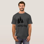 camping bomen familie t-shirt (Voorkant volledig)