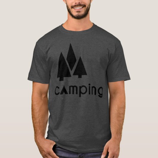 camping bomen familie t-shirt (Voorkant)