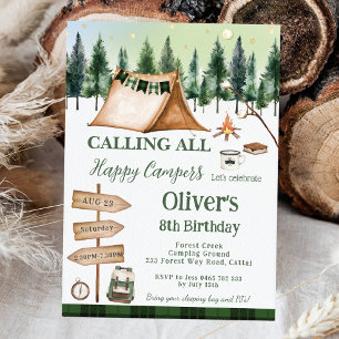 Camping Bonfire Campfire S'mores Outdoor Verjaarda Kaart