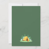 Camping Bonfire Outdoor Adventure Verjaardag Kaart (Achterkant)