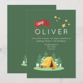 Camping Bonfire Outdoor Adventure Verjaardag Kaart (Voorkant / Achterkant)