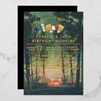 Camping Bonfire S'mores Birthday Party