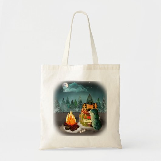 Camping Bos Avontuur Tote Bag (Voorkant)