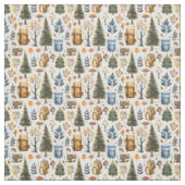 Camping, bos, buiten, Natuur Stof (Swatch)