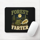 Camping bos fartende tent humor muismat (Met muis)