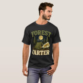 Camping bos fartende tent humor t-shirt (Voorkant volledig)