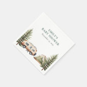 Camping Bos Waterverf Baby shower Servet (Hoek)