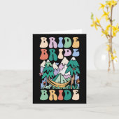 Camping Bridal Party Camp Bachelorette Camp Bride Kaart (Gele Bloem)