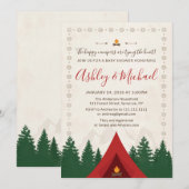 Camping Bridal Shower-uitnodiging Kaart (Voorkant / Achterkant)