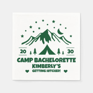 Camping Bride Bachelorette Party Servet