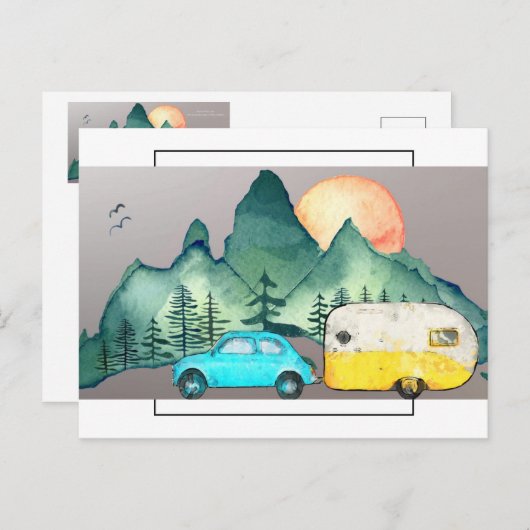 Camping Briefkaart (Voorkant / Achterkant)