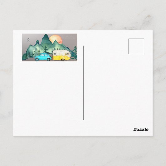 Camping Briefkaart (Achterkant)