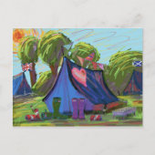 Camping Briefkaart (Voorkant)