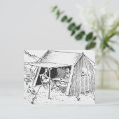 Camping Briefkaart (Staand voorkant)