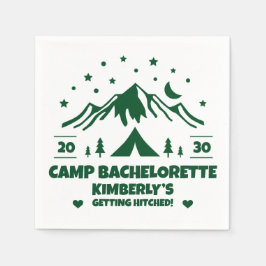 Camping Bruid Bachelorette Feest Servet