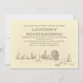 Camping bruids douche uitnodiging (Voorkant)