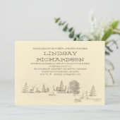 Camping bruids douche uitnodiging (Staand voorkant)