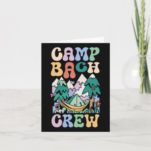 Camping Bruidsfeest Kamp Bachelorette Kamp Bach C Kaart (Voorkant)