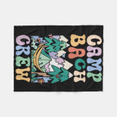 Camping Bruidsfeest Kampeer Bachelorette Kamp Bach Fleece Deken (Voorkant (Horizontaal))