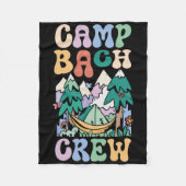 Camping Bruidsfeest Kampeer Bachelorette Kamp Bach Fleece Deken (Voorkant)