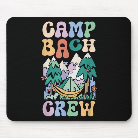 Camping Bruidsfeest Kampeer Bachelorette Kamp Bach Muismat (Voorkant)