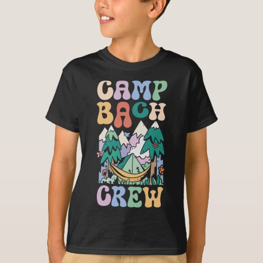 Camping Bruidsfeest Kampeer Bachelorette Kamp Bach T-shirt (Voorkant)