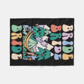 Camping Bruidsfeest Kampeer Bruidsfeest Bruid  Fleece Deken (Voorkant (Horizontaal))