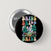 Camping Bruidsfeest Kampeer Bruidsmeisje Kamp Brui Ronde Button 5,7 Cm (Voorkant /achterkant)