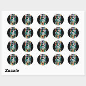 Camping Bruidsfeest Kampeer Bruidsmeisjes Bruid Ronde Sticker (Vel)