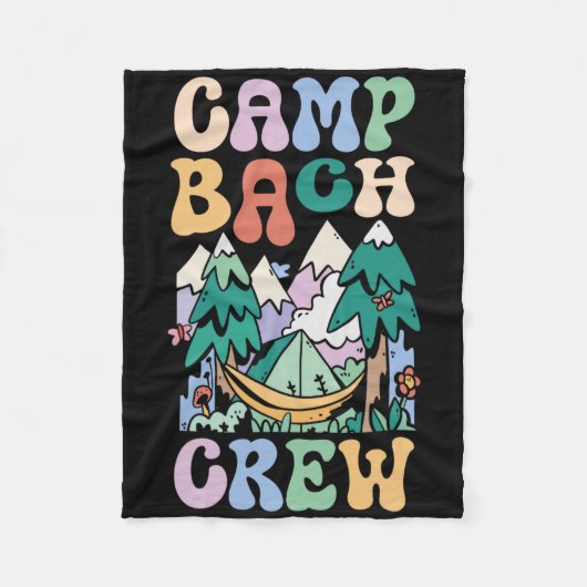Camping Bruidsfeest Kampeer Bruidsmeisjes Kamp Bac Fleece Deken (Voorkant)