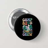 Camping Bruidsfeest Kampeer Bruidsmeisjes Kamp Bac Ronde Button 5,7 Cm (Voorkant /achterkant)