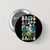 Camping Bruidsfeest Kampeer Bruidsmeisjes Kamp Bru Ronde Button 5,7 Cm (Voorkant /achterkant)