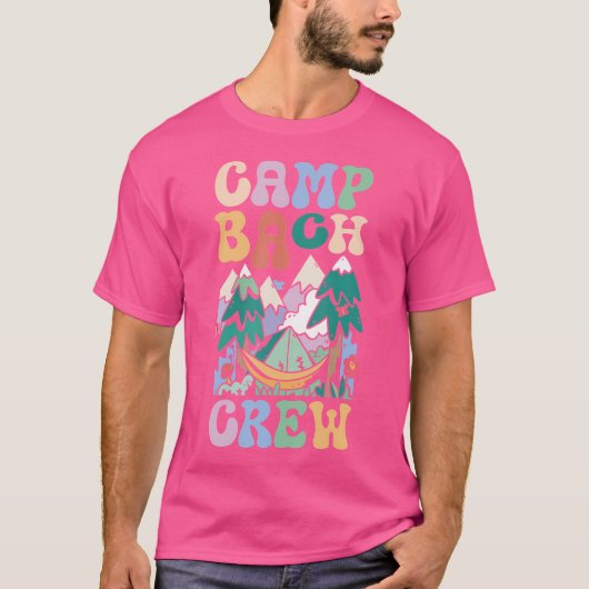 Camping Bruidsfeest Kampeer Bruidsmeisjes Kampeer T-shirt (Voorkant)