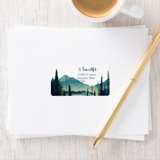 Camping Bruiloft Retouradres Labels (Insitu)