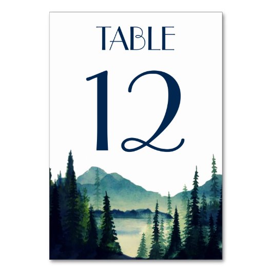 Camping Bruiloft Tafel Kaarten (Achterkant)