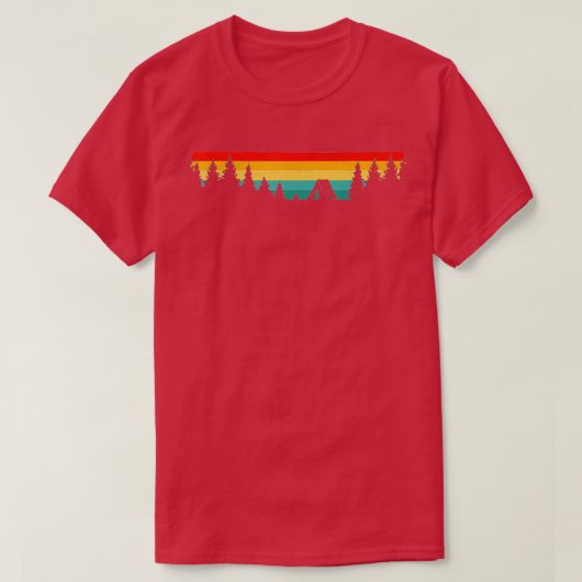 Camping buitenkleding t-shirt (Design voorkant)