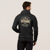Camping Buitenshuis Grote Avonturen Hoodie (Achterkant volledig)