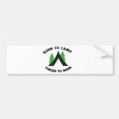 camping bumpersticker (Voorkant)