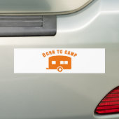 camping bumpersticker (Op auto)