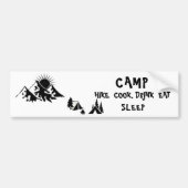 Camping Bumpersticker (Voorkant)